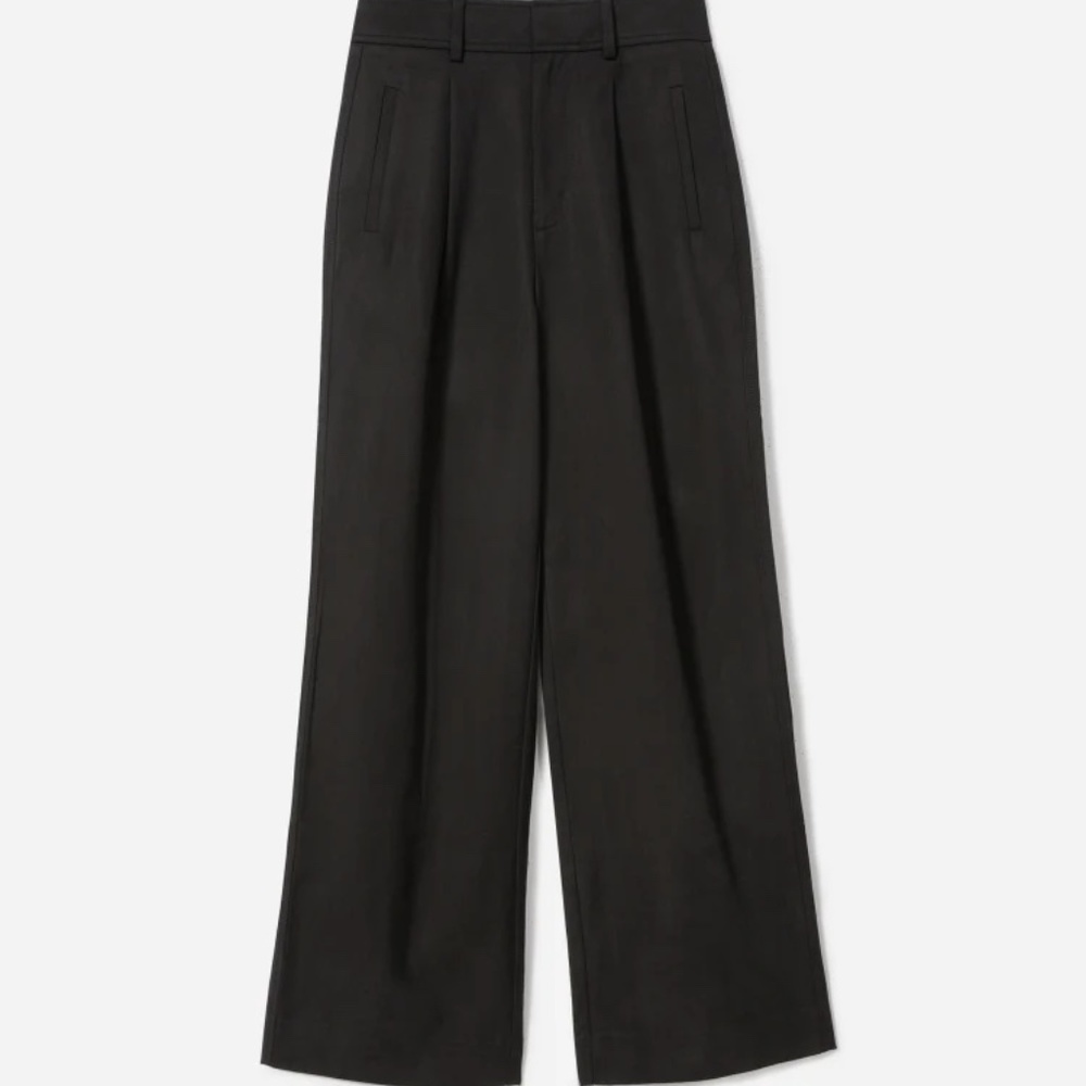 Everlane Way-High Drape Pant in Black, Women's Size 16, EUC